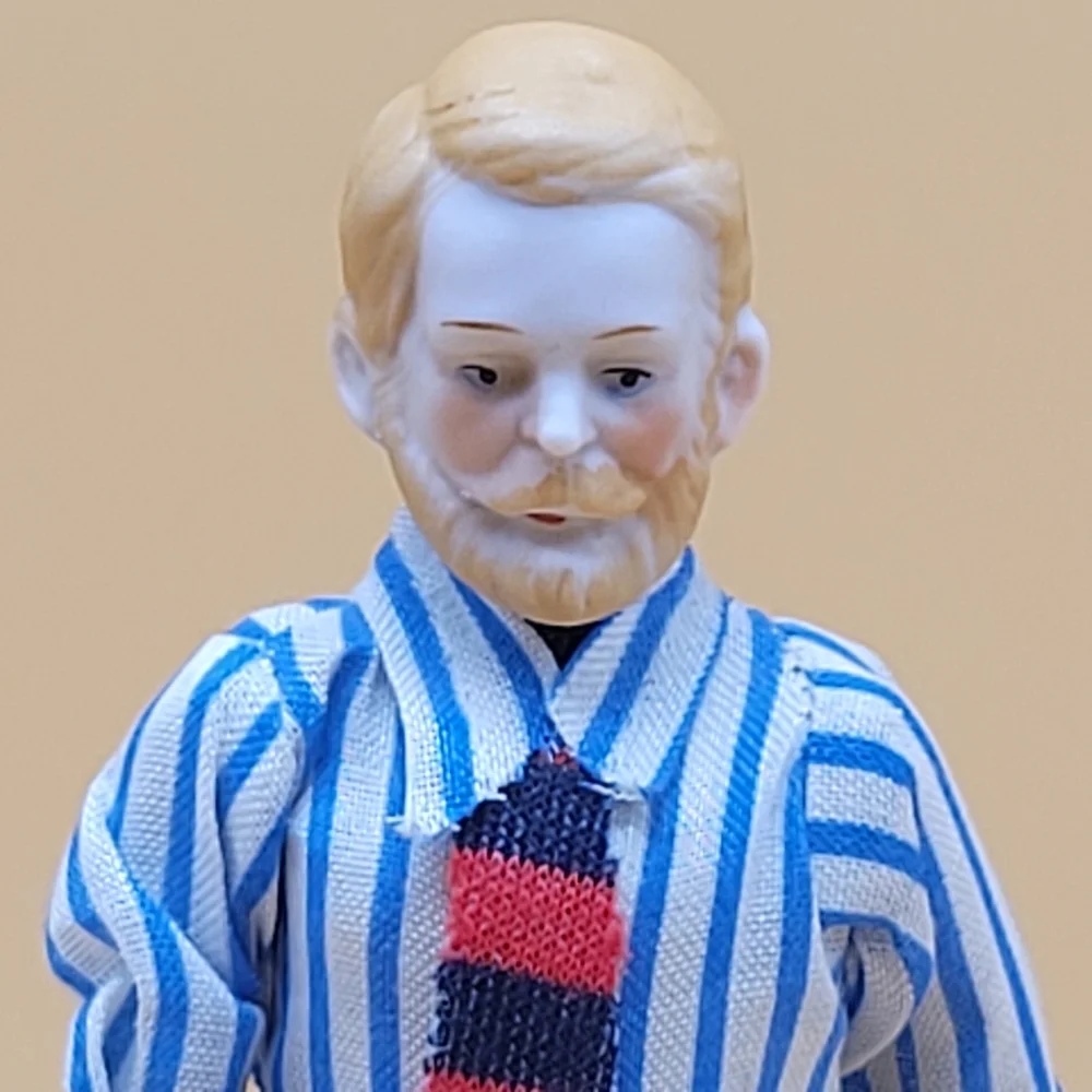 business man porcelain vintages 1970
